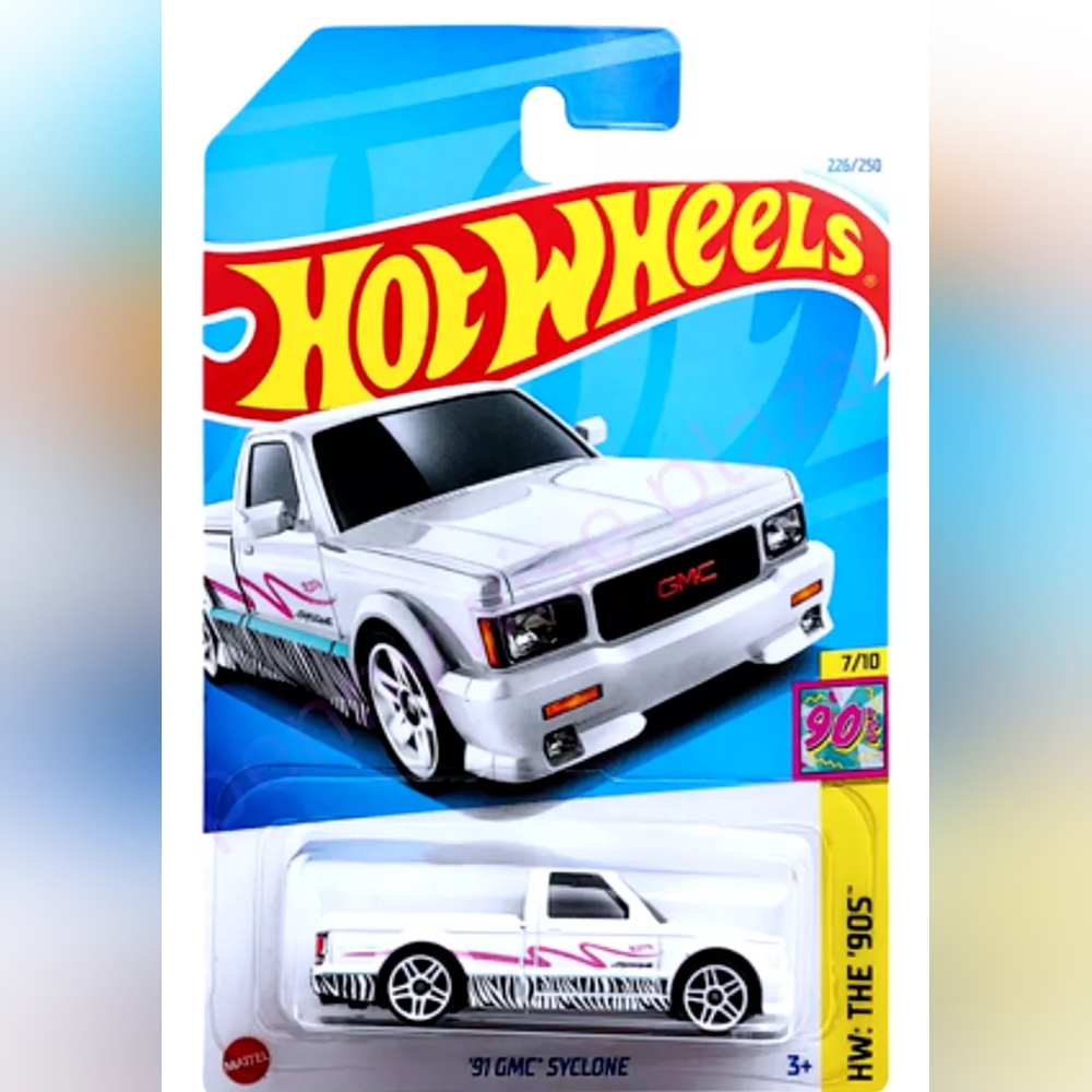 2024 Hot Wheels 91 GMC Syclone White 226/250 HW The '90s 7/10